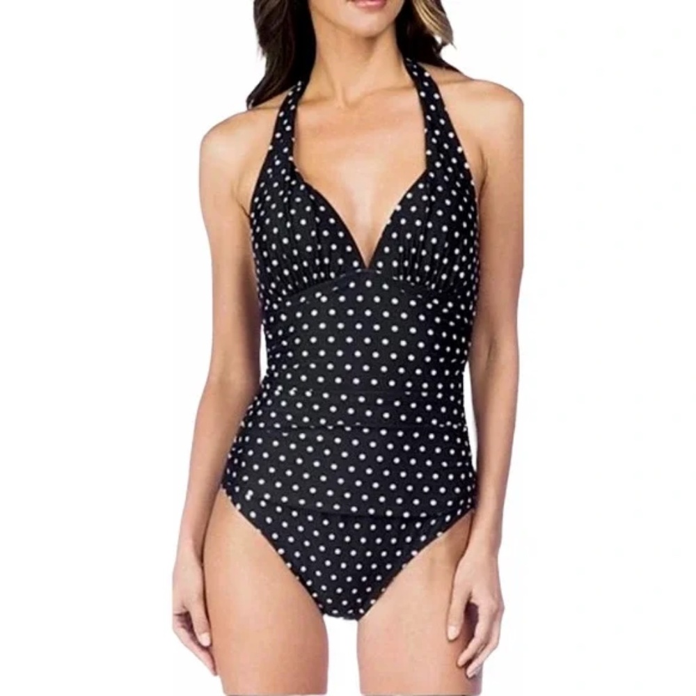Lauren Ralph Lauren Polka Dot Swimsut